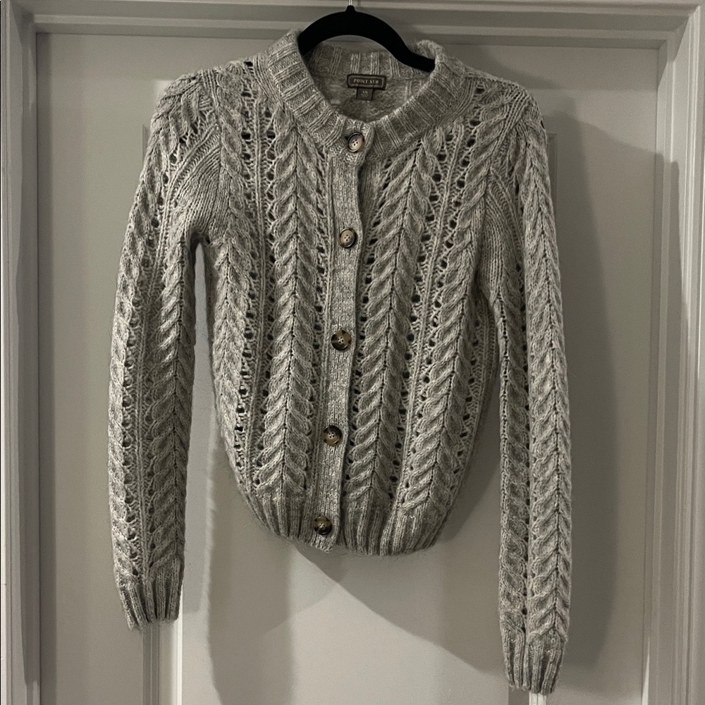 J Crew Gray Cardigan